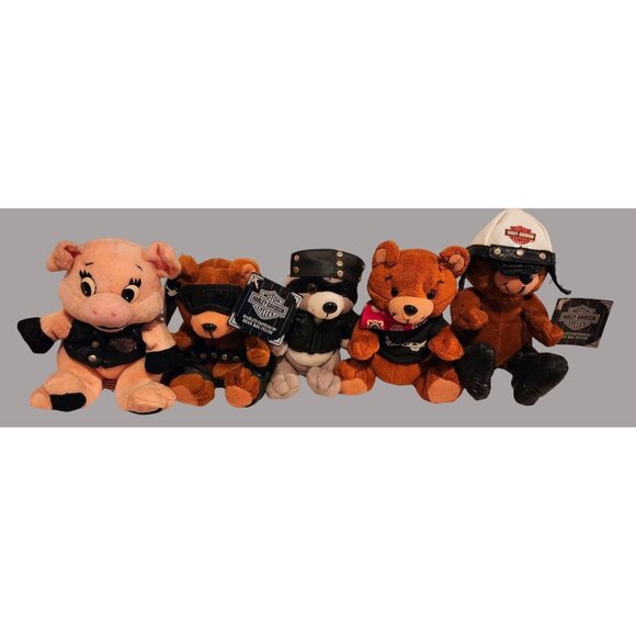 Harley-Davidson | Toys | 5 Harleydavidson Bean Bag Plush Collection ...
